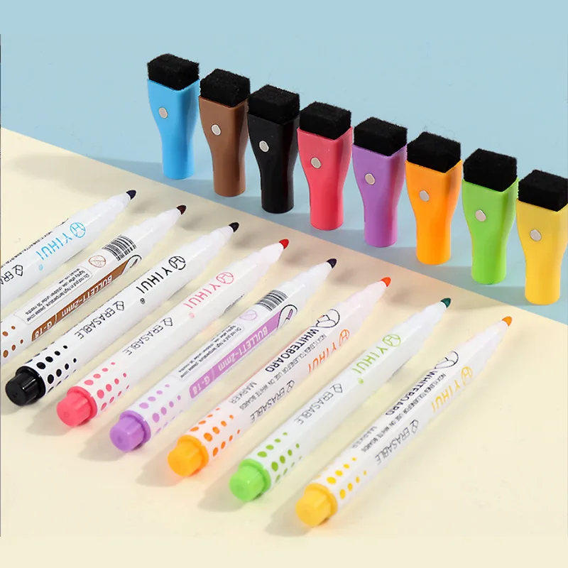 2023 Customized Colorful Low Odor Whiteboard Marker Pens for Home School Office Kids Magnetic Dry Erase Markers