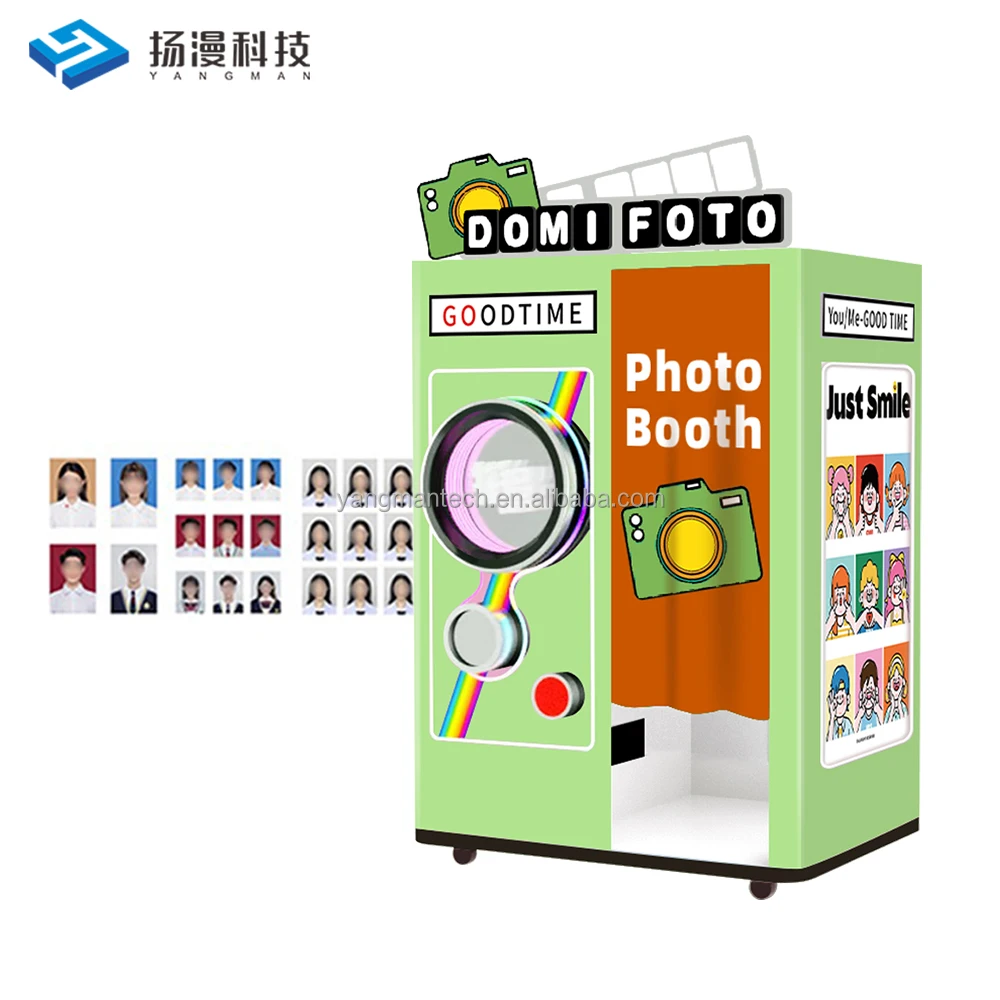 Custom Selfie Touch Screen Automatic Instant Photo Booth With Camera And Printer Photo Booth Machine