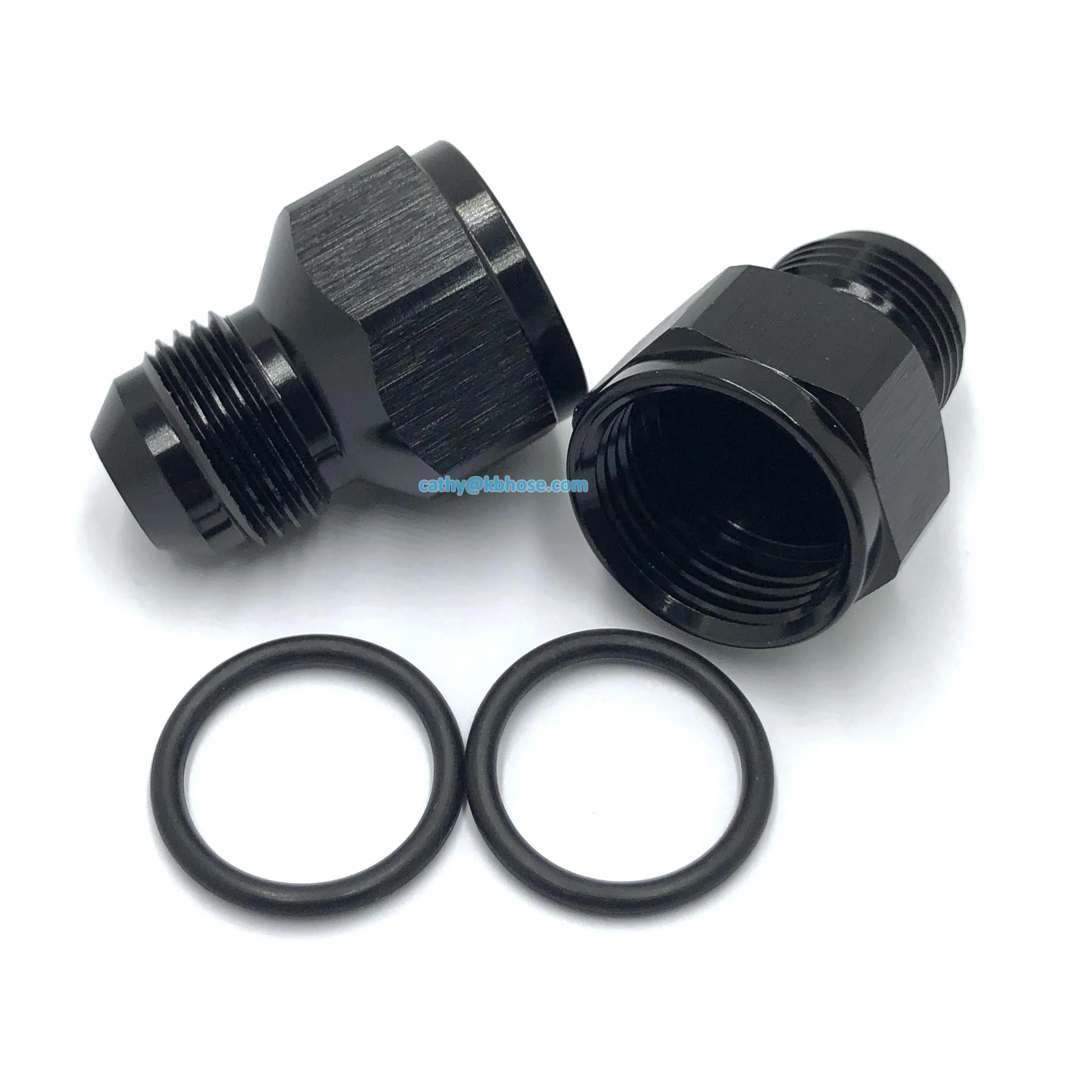 High Quality Aluminum Anodized Female to Male Flare Fuel Oil Hose Line Pipe Adapter Fitting AN Reducer