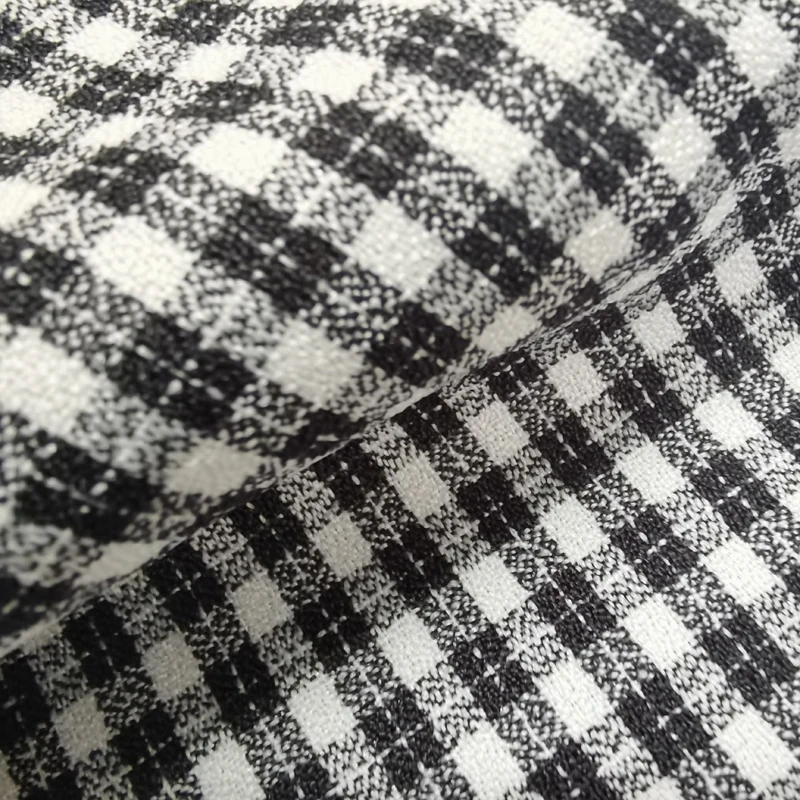 
120D plaid cationic dyed 100%polyester strong stretch crepe fabric for men women shirt blouse clothes jacket coat trousers 