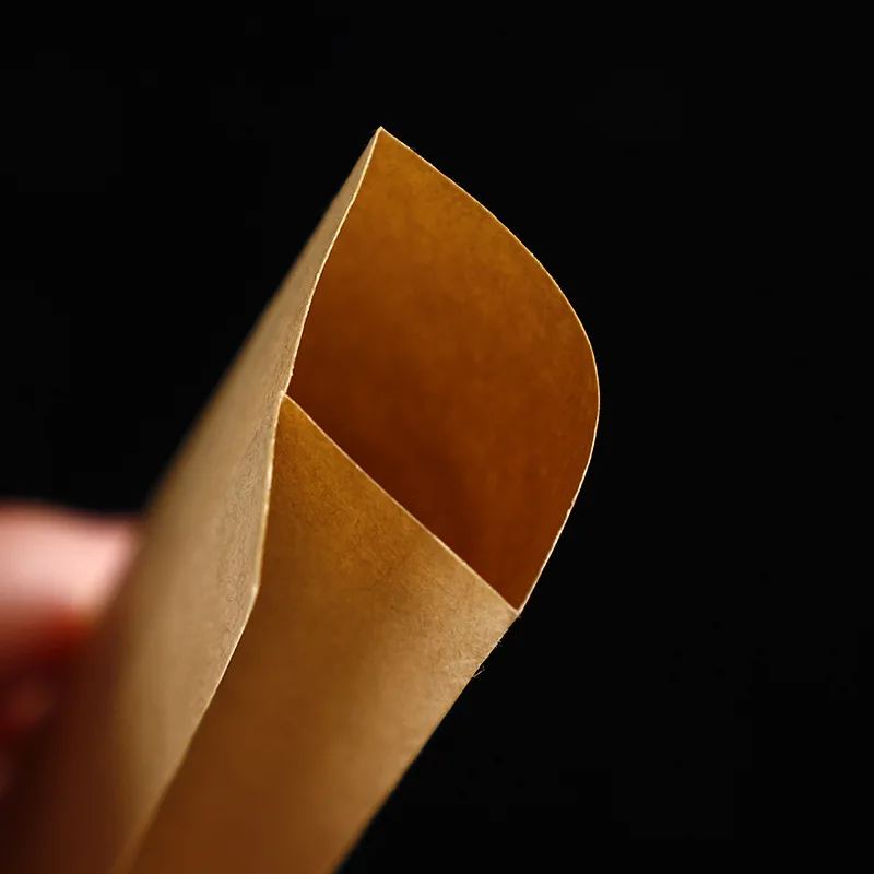 Disposable Portable Oilproof Membrane Inside Street Sausage Bbq Hamburger Hot Dog Packages Kraft Paper Bags