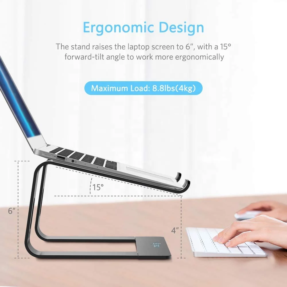 Best Notebook Ergonomic Stand 2020 Adjustable Aluminum Laptop Stand for Notebook