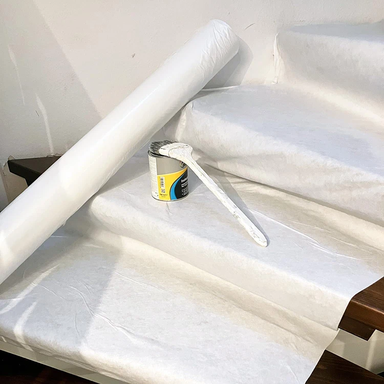 220gr 1x50m Saugvlies Malervlies Painter Cover Fleece 180gsm 1x50m Painter Felt Anti Skid Film Painter Cover Fleece