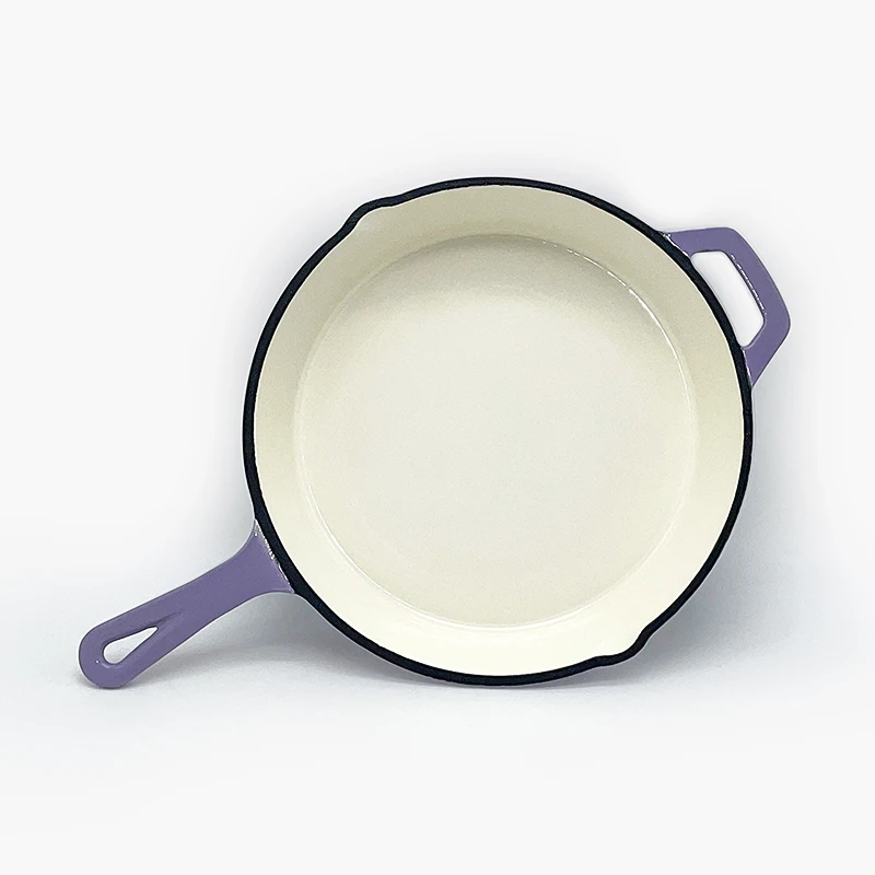 Cast Iron Enamel Skillet Pan Cast Iron Frying Pan Grill Cookware Enamel Cast Iron Cooking Griddle Pan