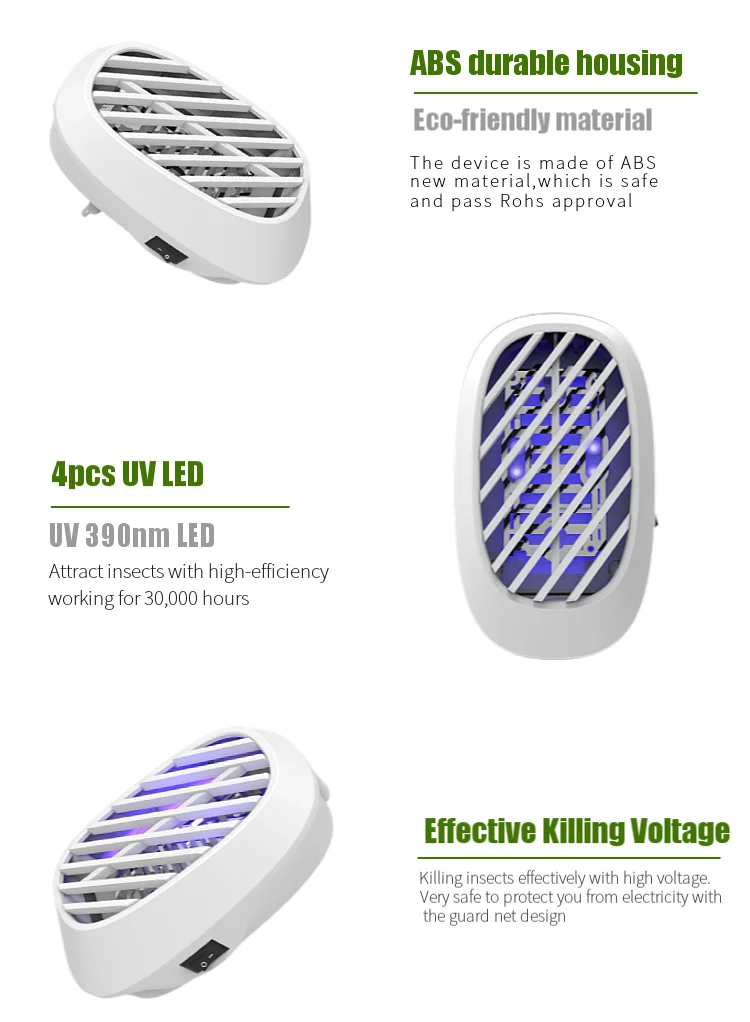 2023 Hot Selling Electric Plug-in Lamp Pest Control Mosquito Insect Fly Killer Trap Lamp