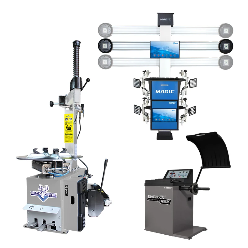 Professional Auto Reverse swing arm tyre changer wheel balancer and wheel alignment combo