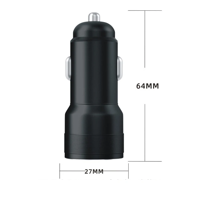 Wholesale Super Fast Charge  Dual Usb Charging Port New Fully Compatible Metal Digital Display Wire Less Car Mobile  Charger