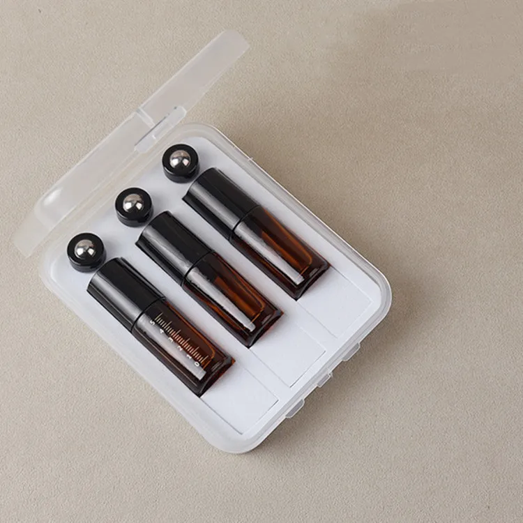 2024 latest 3-piece box essential oil roller bottle crystal head roller bottle jade essential oil sub-bottle