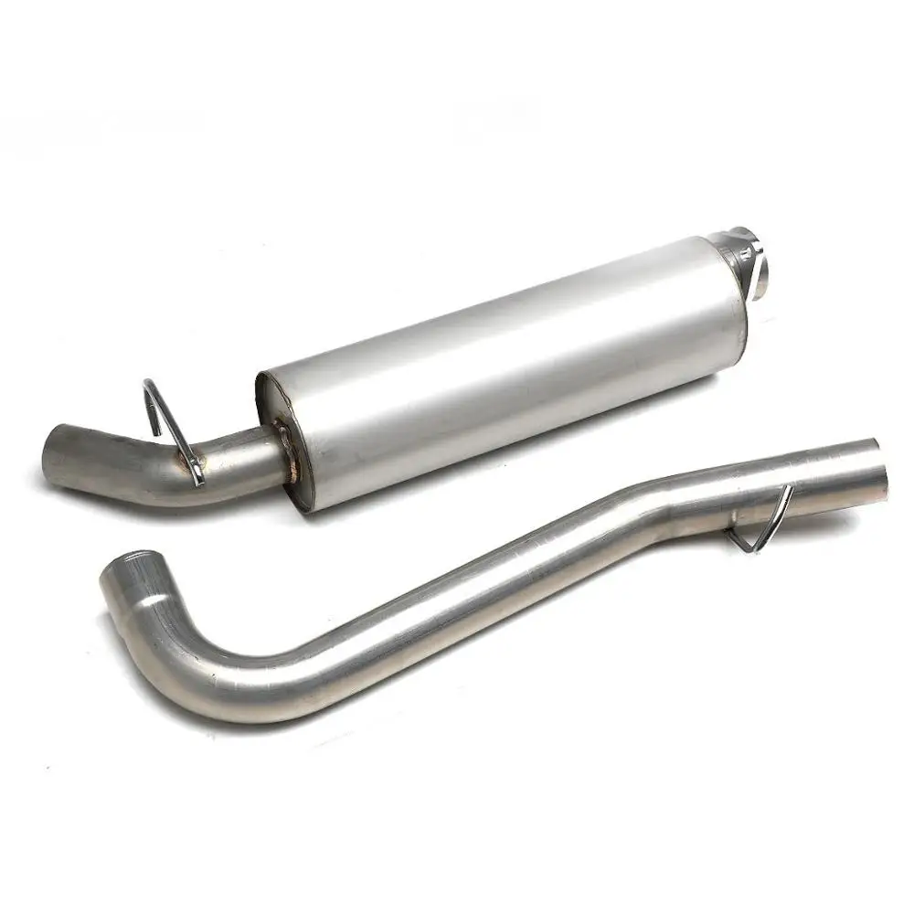 Stainless Steel Round 2.5 inches Muffler Catback Exhaust System TJ For Jeep Wrangler 2.5L 4.0L