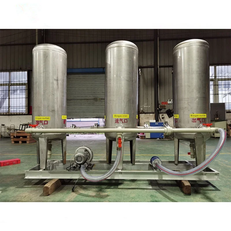 Factory Supply Biogas/Methane Scrubber H2S Remove Biogas Purification System