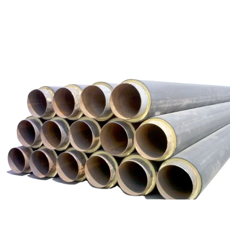 Underground Direct Buried High Quality Pre-insulated Pipe Pre Insulated Foam and Hdpe Casing Steel