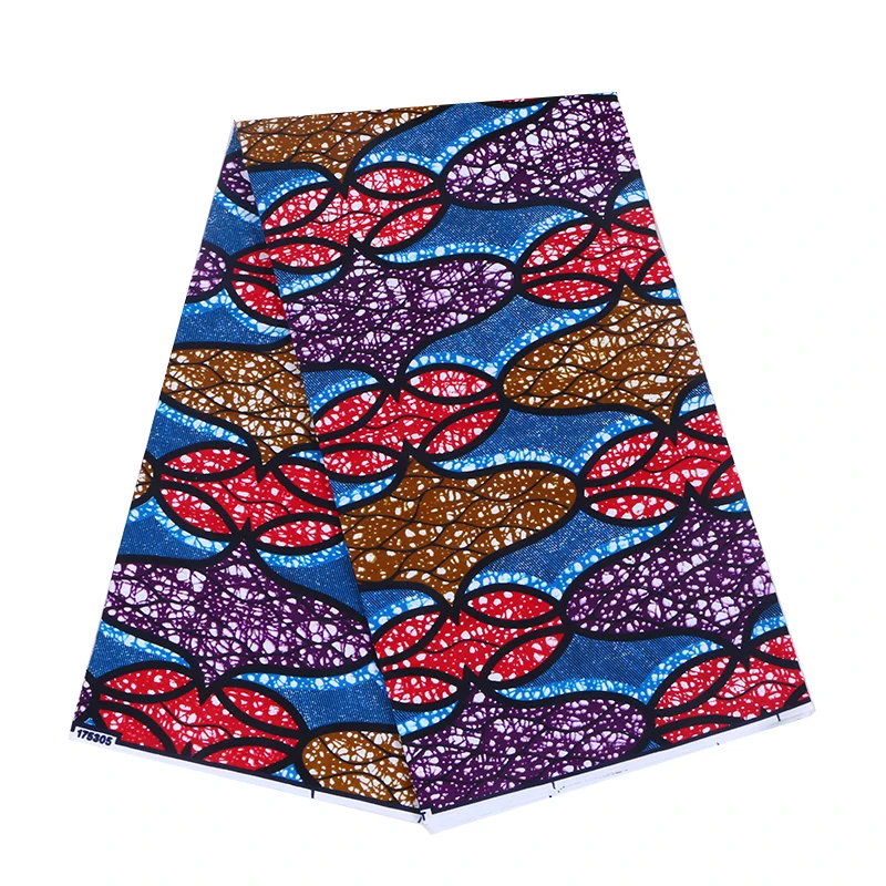 Высококачественная ткань из натурального воска Анкары, Африканские Восковые принты для обертывания головы