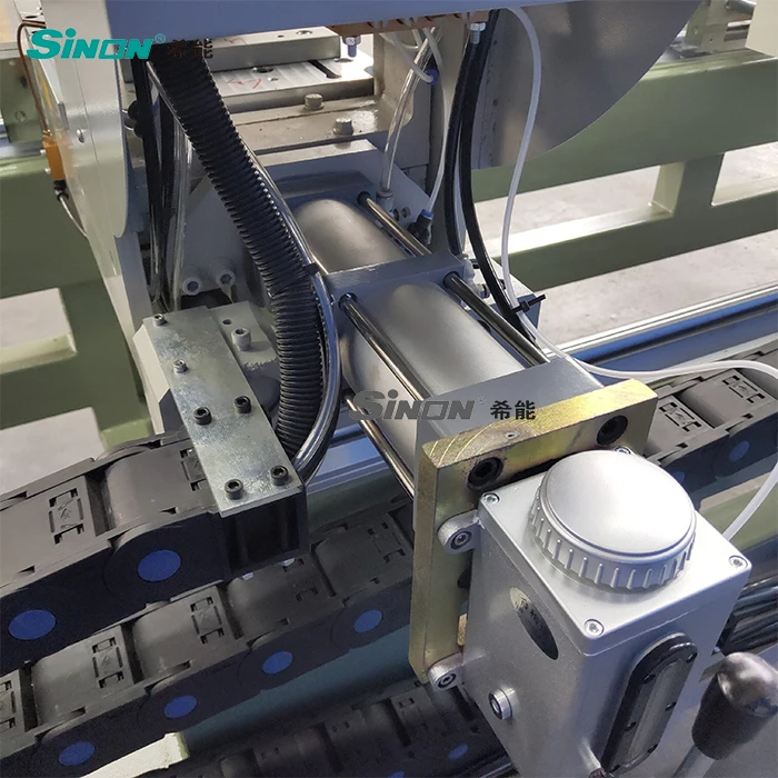 2 heads seamless window and door making machine for upvc