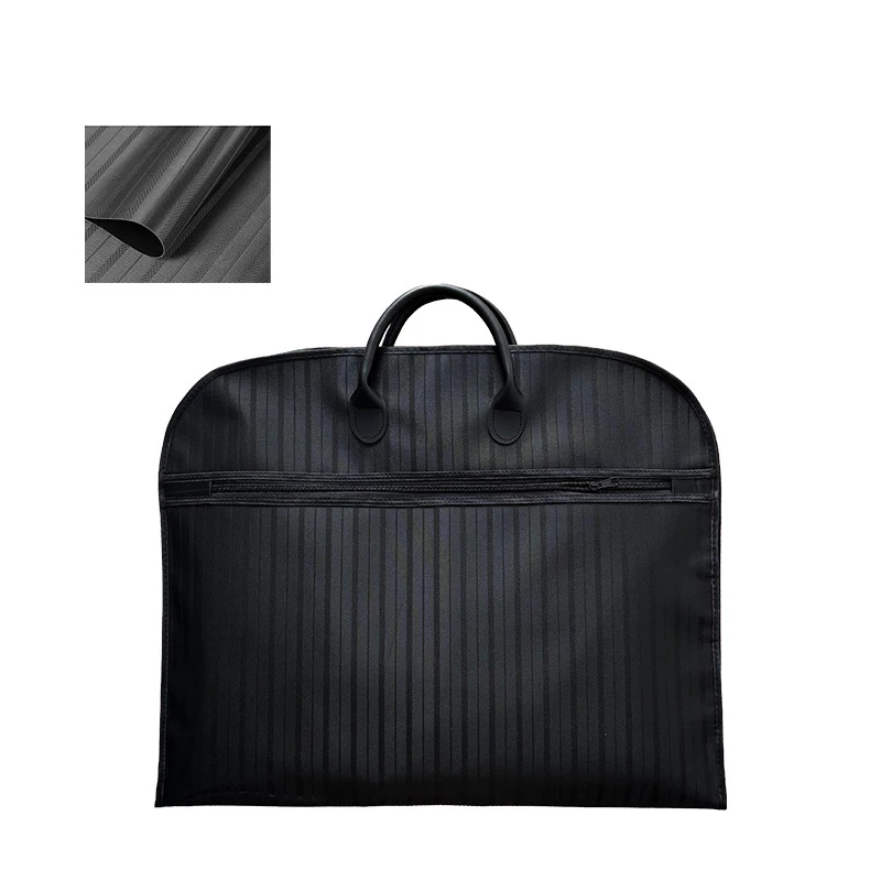 Waterproof Suit Bag Tote Bag Striped Oxford Cloth Thickened Dust Cover Travel Business Non-Woven Fabric Boutique Suit Cover Bag