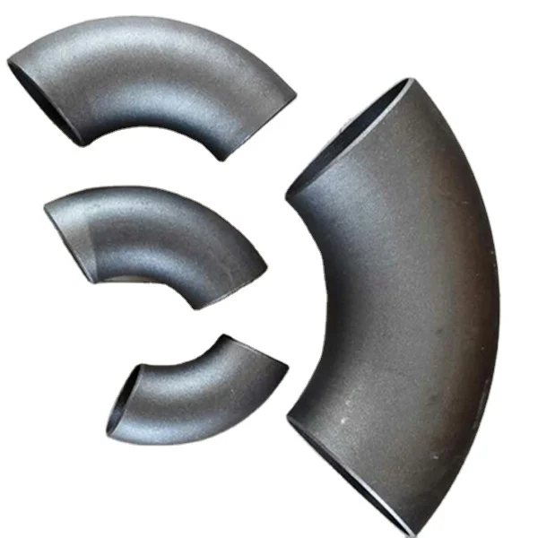 GI Pipe Fitting Iron Thread Malleable I MS Plumbing Materials Galvanized Black Pipe Elbow Fittings Carbon Steel Nipple Bend Pipe