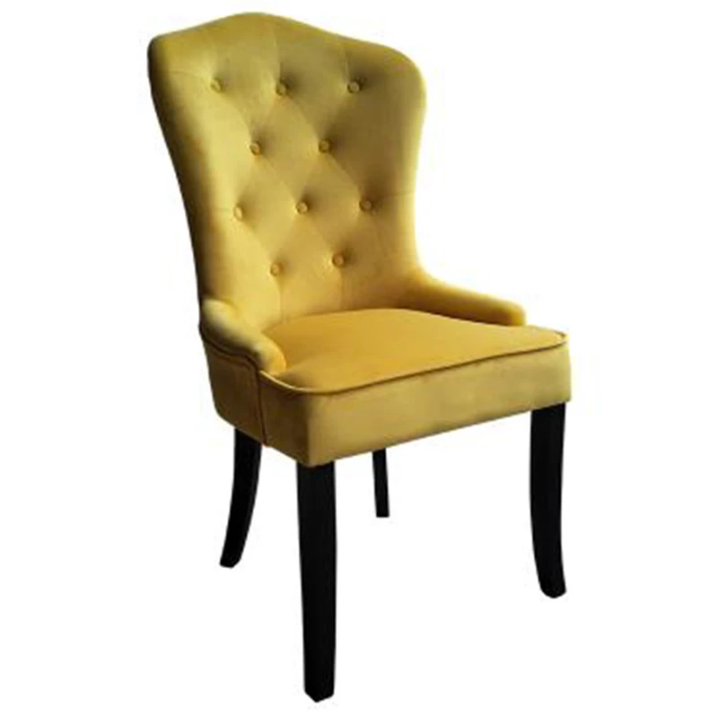  Hendry Factory Luxury Leather/Fabric casino chaise cadeira sedie sillas Dining Chair With Backrest Restaurant Solid