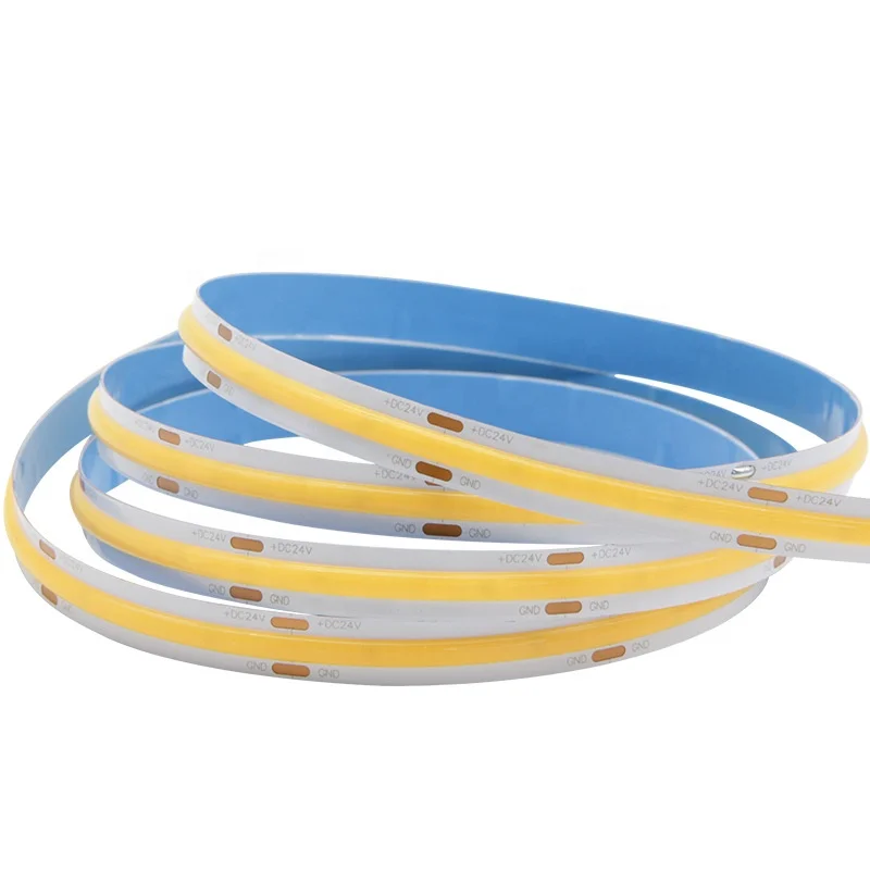24V 480chips/m 5cm cut Warm White 3000k IP20 IP65 IP67 Flexible COB LED Strip