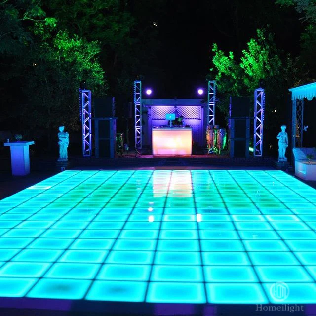Stage Portable  Light Up Sensitive LED Interactive Dance Floor for DJ Disco Party Night Club