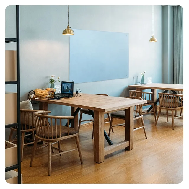 
Anti-glare magnetic glass board used in meeting room 