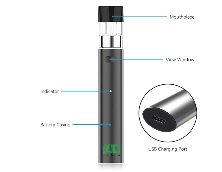 
vaporizer pod ecig budtank B11 kit 0.5ml ceramic tank Magnetic Structure electronic cigarette vape pens disposable pods 