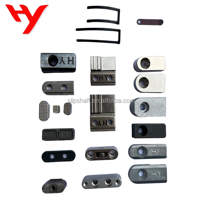 Zamak end-clamp for key-rows mounted on expanding air shafts