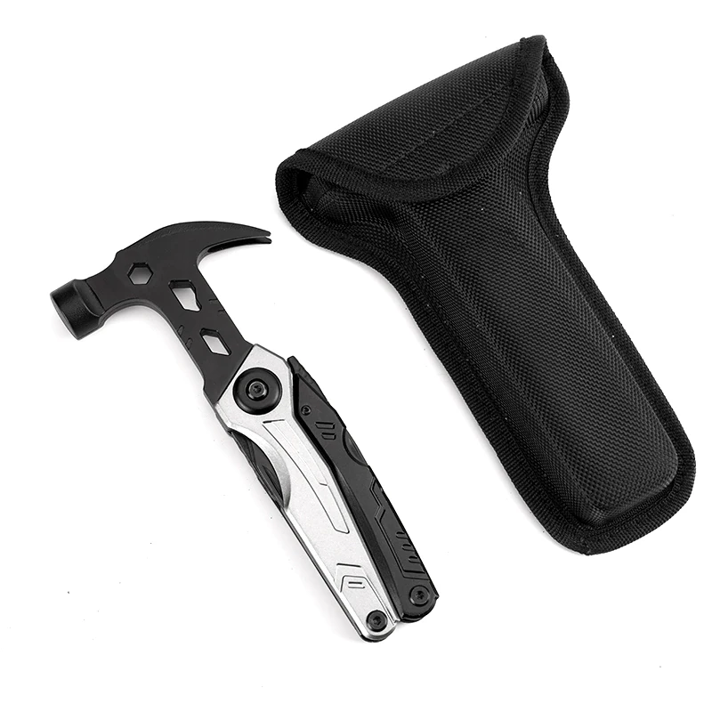 12 in 1 Hammer Multitool Pliers With Bottle Opener Screwdrivers Camping Survival Gear Cool Gadgets for Hiking Outdoor