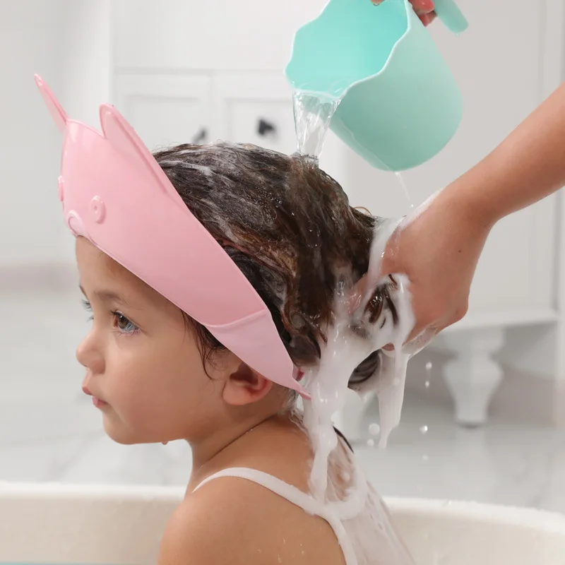 Baby Bathing Shampoo Shower Protection Hat Soft Hat Adjustable Visor for Toddler Children