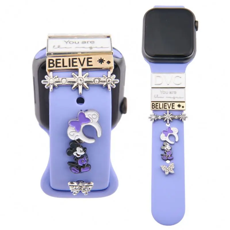 Factory Wholesale metal Watch band charms For i Watch strap 38/40/42/44 mm Smart watch charms For i iWatch 6 se Strap