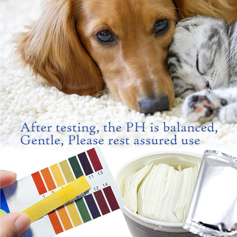 OEM Soft Cotton Pads  Organic Deodorizing Dog ear eye  oral Wash Pet Ear Cleaner finger Wipes for Dogs and Cats