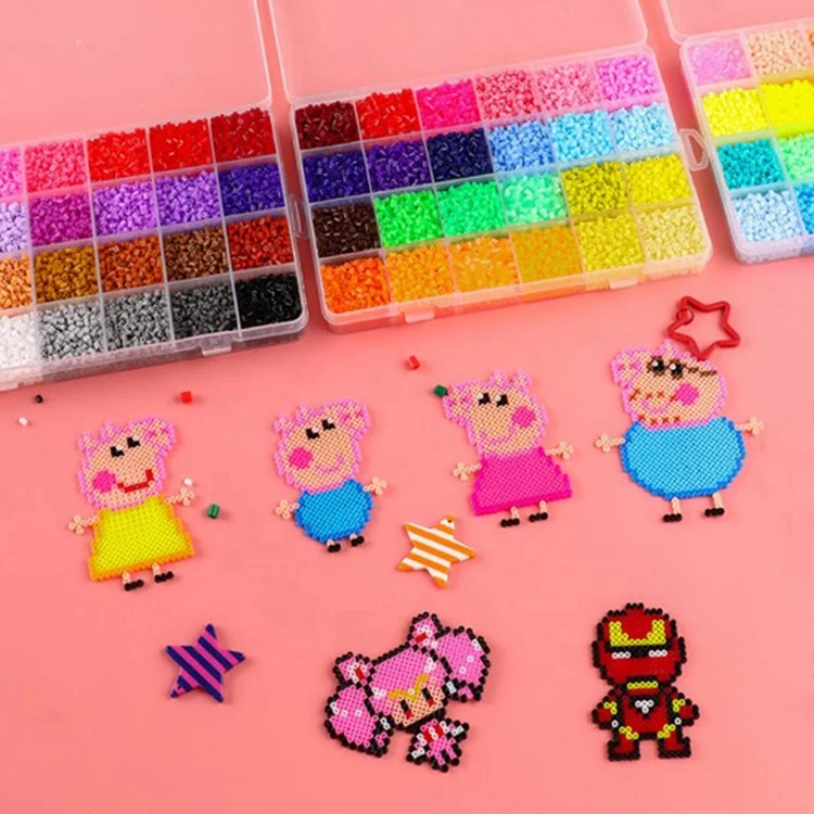 Factory directly sale kids diy hama beads 2.6mm mini perler fuse beads