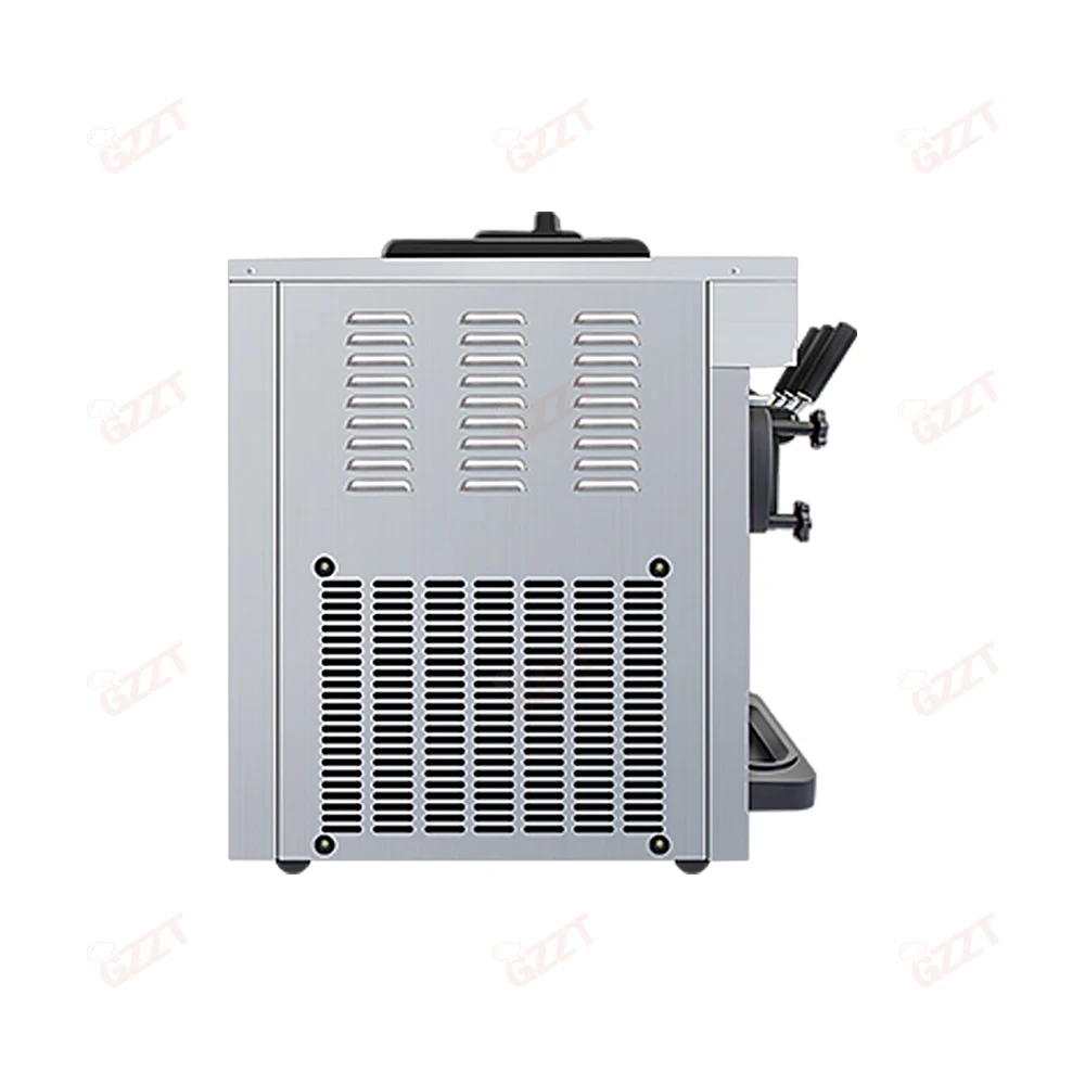 Commercial 110v 220v Tabletop Vertical Ice Cream Machine Big Capacity 16-22l/h Hardness Adjustable Soft Serve Ice Cream Machine