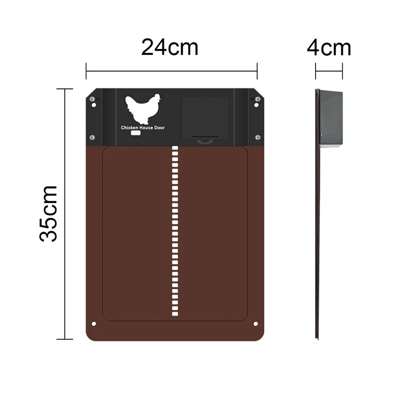 Automatic Chicken Coop Door Light Sensor Chicken House Door High Quality Practical Farm Chicken Pets Duck Cage Door Farm Decor