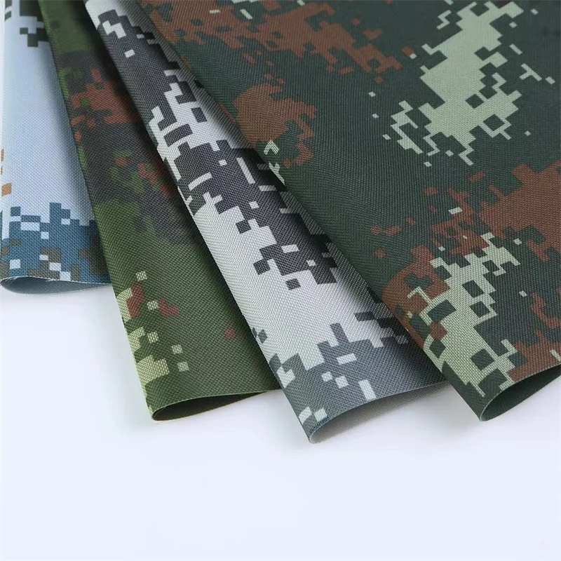 Polyester PVC Coated Camouflage Printing Oxford Fabrics