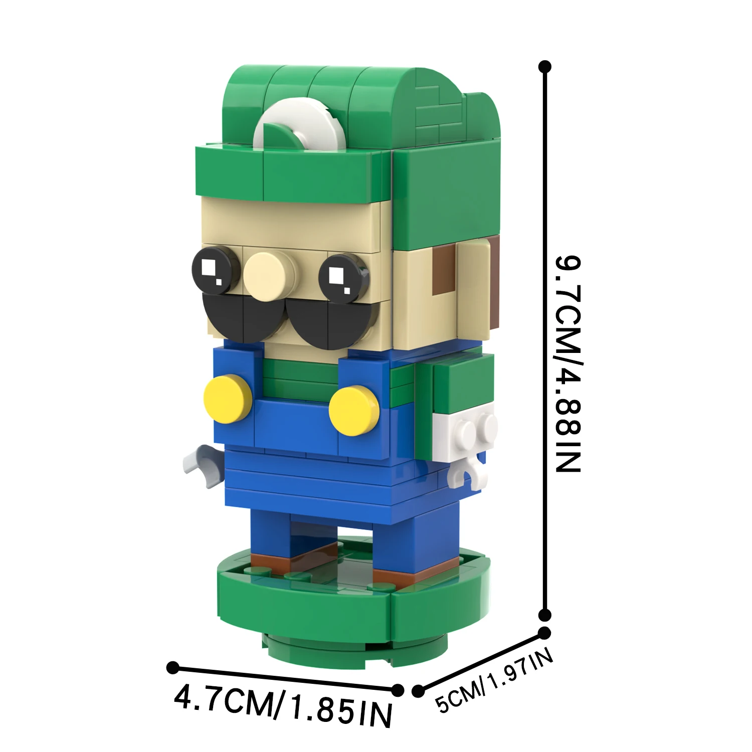 MOC7043 MOC7044 Марио Луиджи Nano кирпичи игровой персонаж Бро мультфильм экшн-модель развивающие строительные блоки детские игрушки