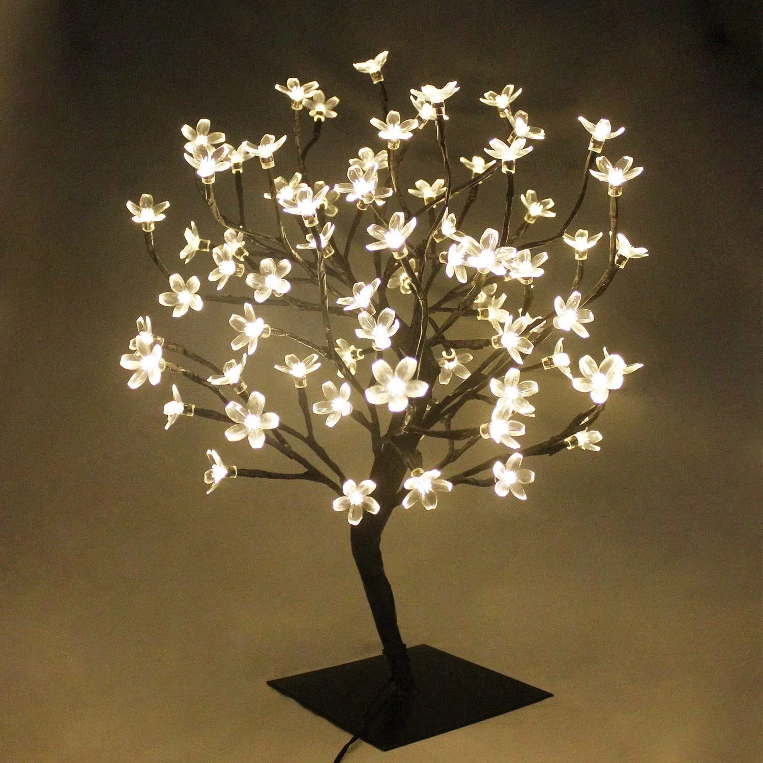 LED Cherry Blossom Bonsai Style Tree Lamp 45cm with 72 LED Warm White led tree branch light Fairy Lights