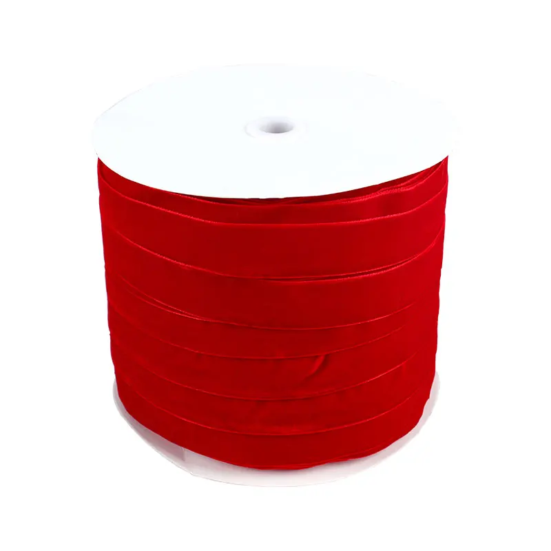 Factory wholesale196 color velvet ribbon packaging pink ribbon Decoration gift box  christmas gift decor ribbon