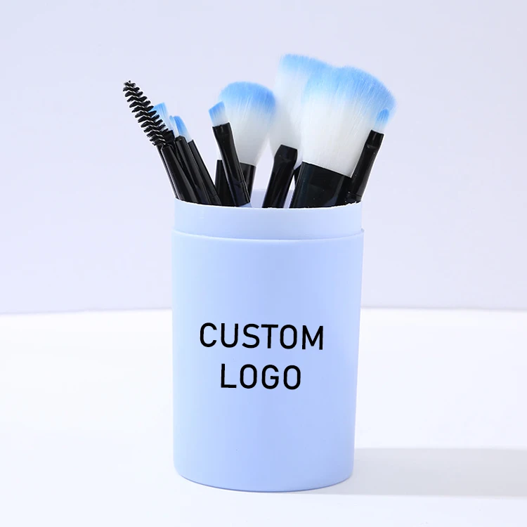 Оперативная память Gloway оптовая торговля СТМ 12Pcs набор кистей для макияжа Набор путешествий по индивидуальному заказу; Цвет розовый; Фонд кисти с