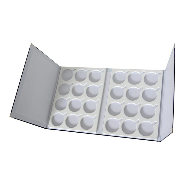 24PCS lens display box book case tray eye glass lens sunglasses display holder case book