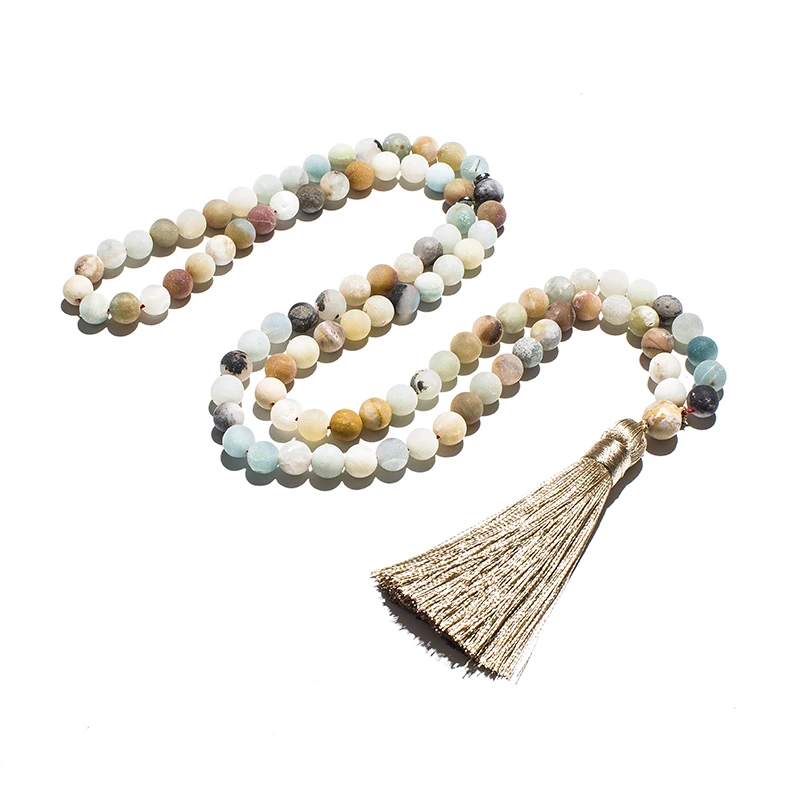 Tiger Eye Amazon Stone Islamic Muslim Tasbih 99 Beads Bracelet Men and Women Rosary Jewelry