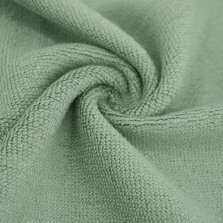 
OEKO-TEX Robe fabric 70% Viscose bamboo 28% Organic cotton 2% polyester single side loop terry wholesale fabrics suppliers 