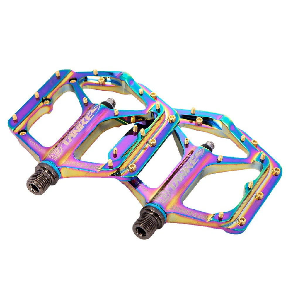 Bicycle Pedals Colorful Cycle Road Bike Pedals Non-slip Aluminium MTB Bike Pedals
