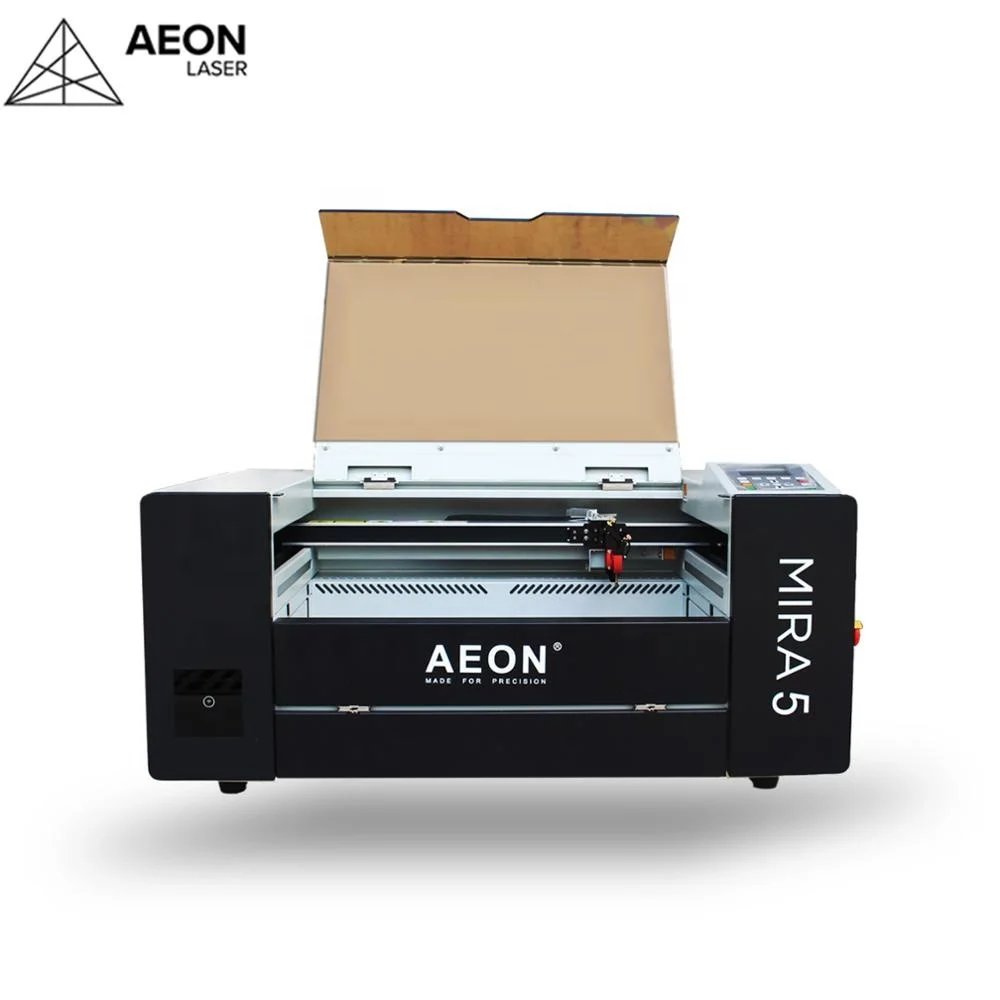 Mira Mini Engraver 50 Watt Co2 Cutter from China Shanghai Aeon Laser Engraving Machine Price 500*300mm Cutting Area