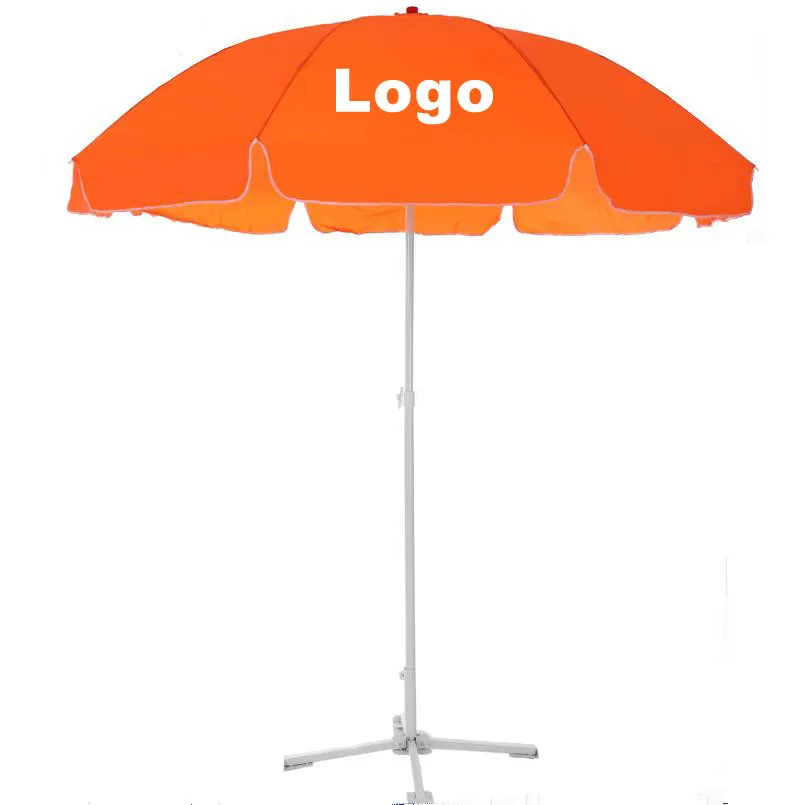 Promotional Cheap Portable Advertising Beach Umbrella With Custom Logo Printing Coca Cola Brand