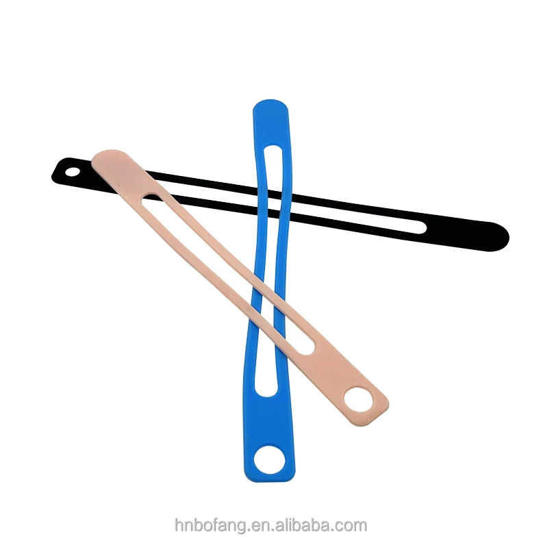 Colorful High Temperature Resistant Custom Elastic Silicone Rubber Bands with Buckle