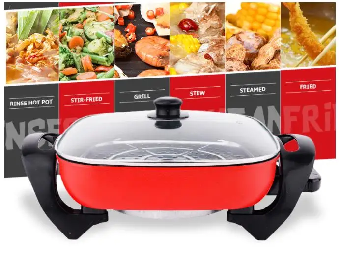 Wholesale Barbecue Cookware Sets Food Warmer Nonstick Kitchen Cookware Set Multi Purpose Electric Cooking Chinese Hot Pot