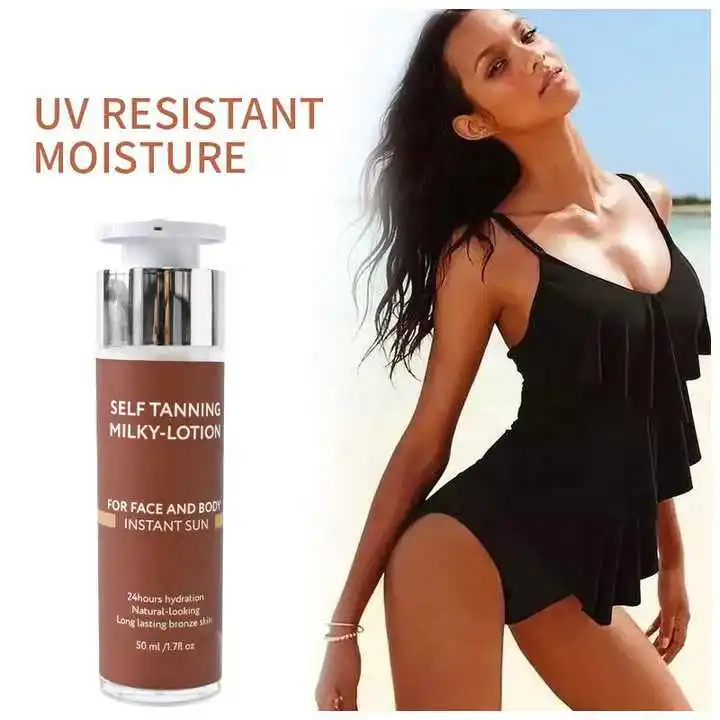 Cosmetic Beauty Body Body and Face Bronze Skin Sunless Indoor Self Tanning Cream Lotion
