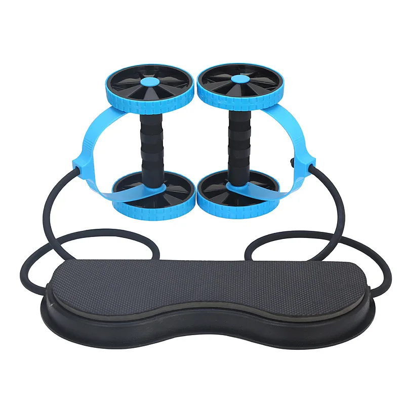 
Abdominal Muscle Exerciser Relaxed Fitness Gym Equipment Multi-Function Fitness Equipment Abdominal Double Rolling Wheel 