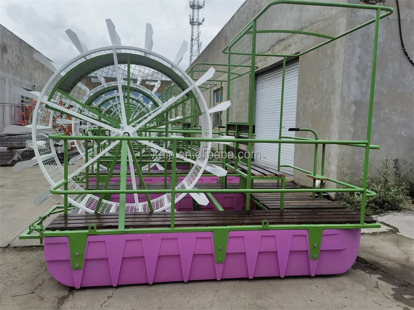 Plastic wheel pedal boat anti-corrosion wood paint environmentally friendly pontoon water pipe inflatable floating pad dock