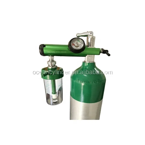 HG-IG ISO7866/DOT Aluminum Oxygen Cylinder , MD ME Series Medical oxygen O2 tank  for sale