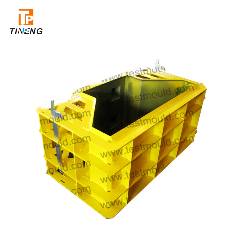 W type interlocking concrete lego block moulds to create support base of wall